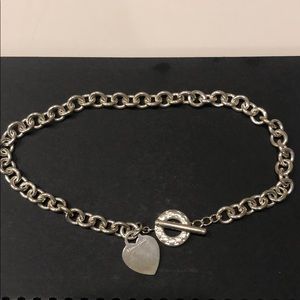 Authentic Tiffany Heart Toggle Necklace